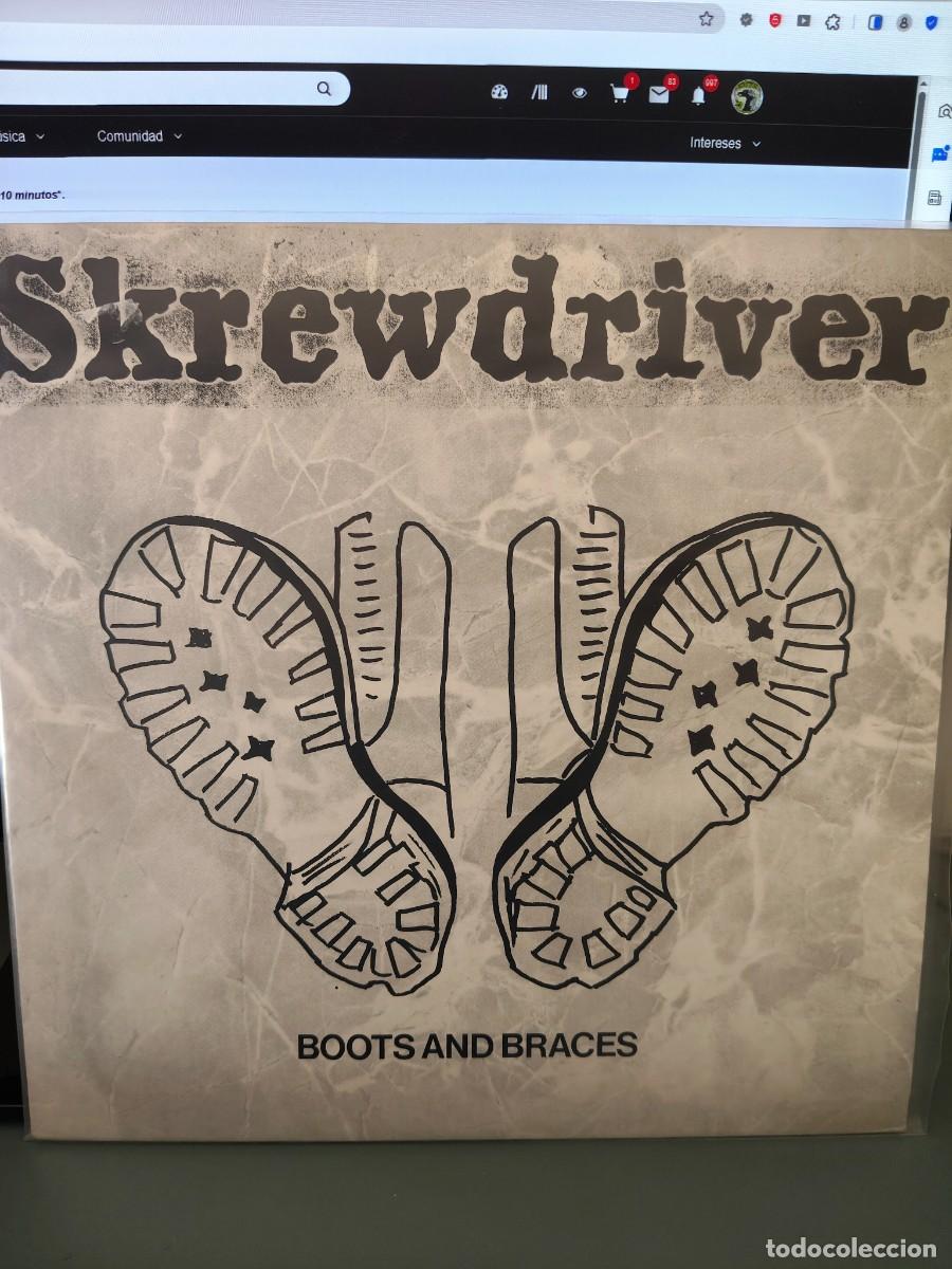 Discos de vinilo: SKREWDRIVER. BOOTS AND BRACES - Foto 1