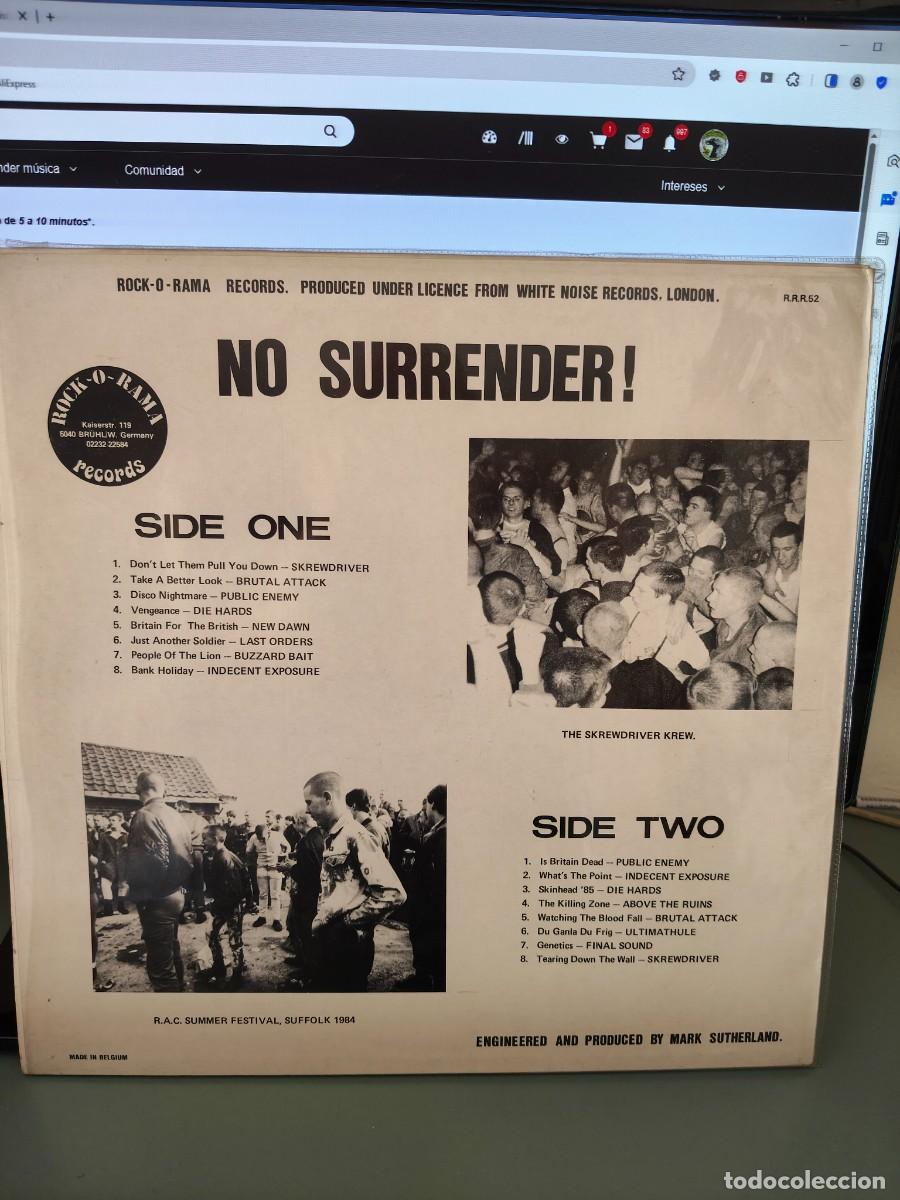 Discos de vinilo: NO SURRENDER. SKREWDRIVER - Foto 2
