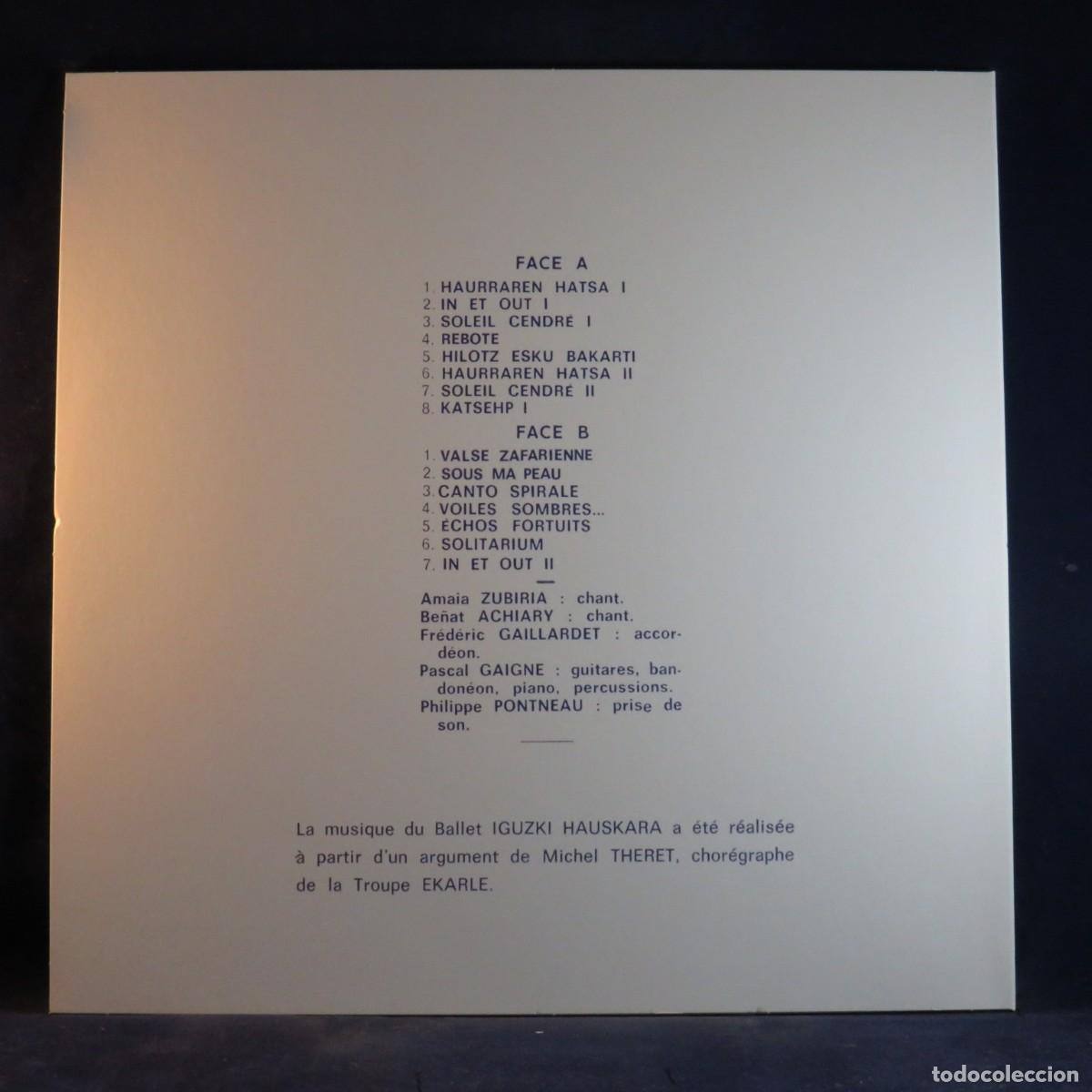 Discos de vinilo: PASCAL GAIGNE &ndash; IGUZKI HAUSKARA - LP - Foto 2