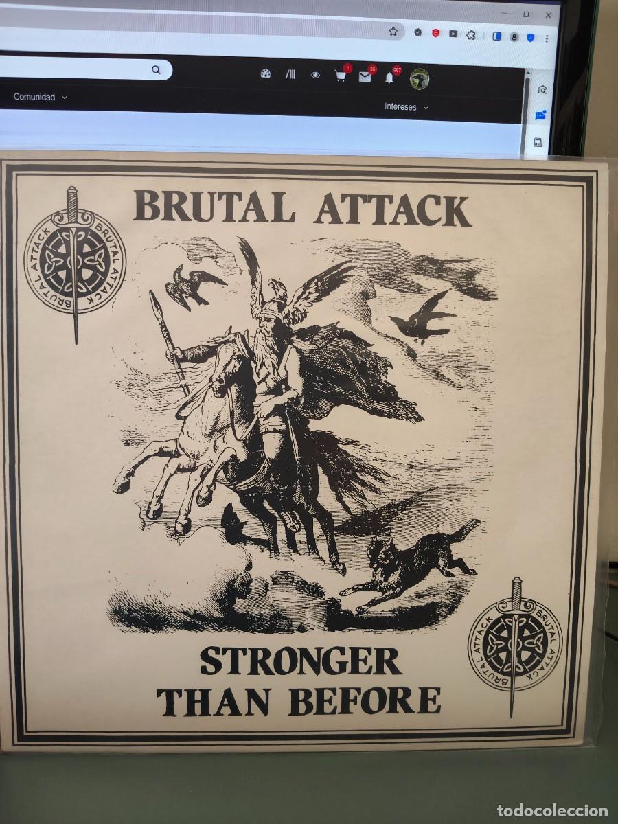 Discos de vinilo: BRUTAL ATTACK -STRONGER THAN BEFORE - Foto 1
