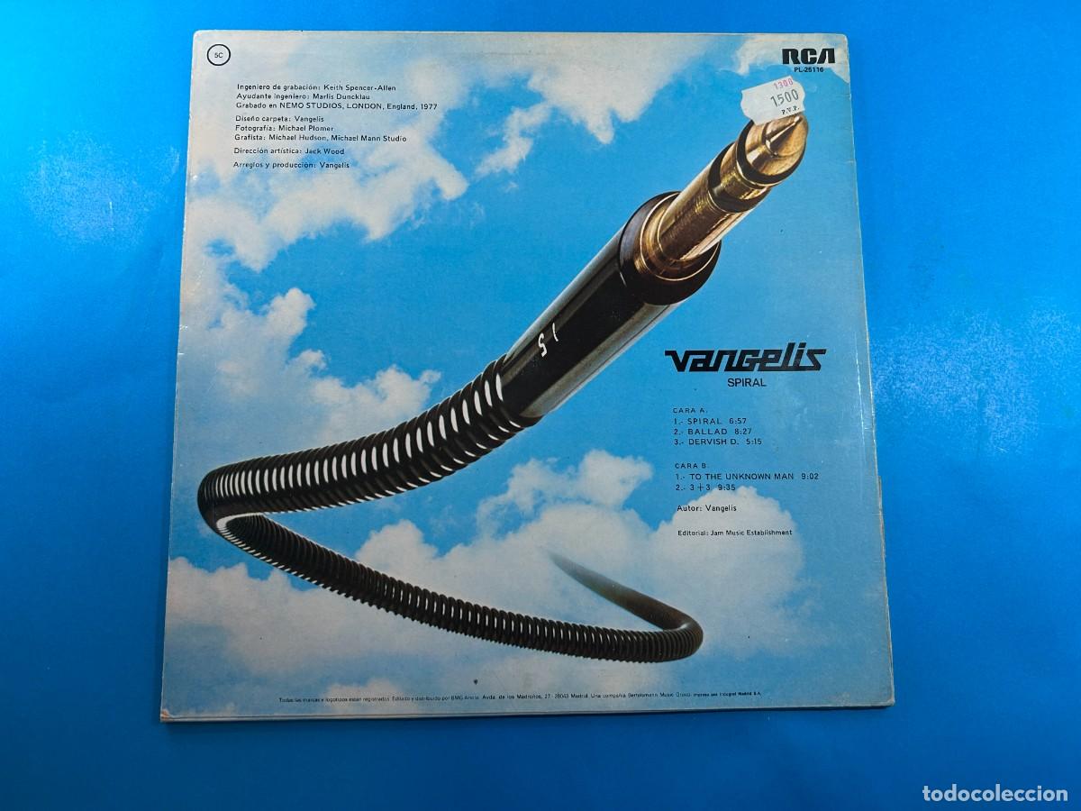Discos de vinilo: VANGELIS - SPIRAL - LP SPAIN 1977 - Foto 2
