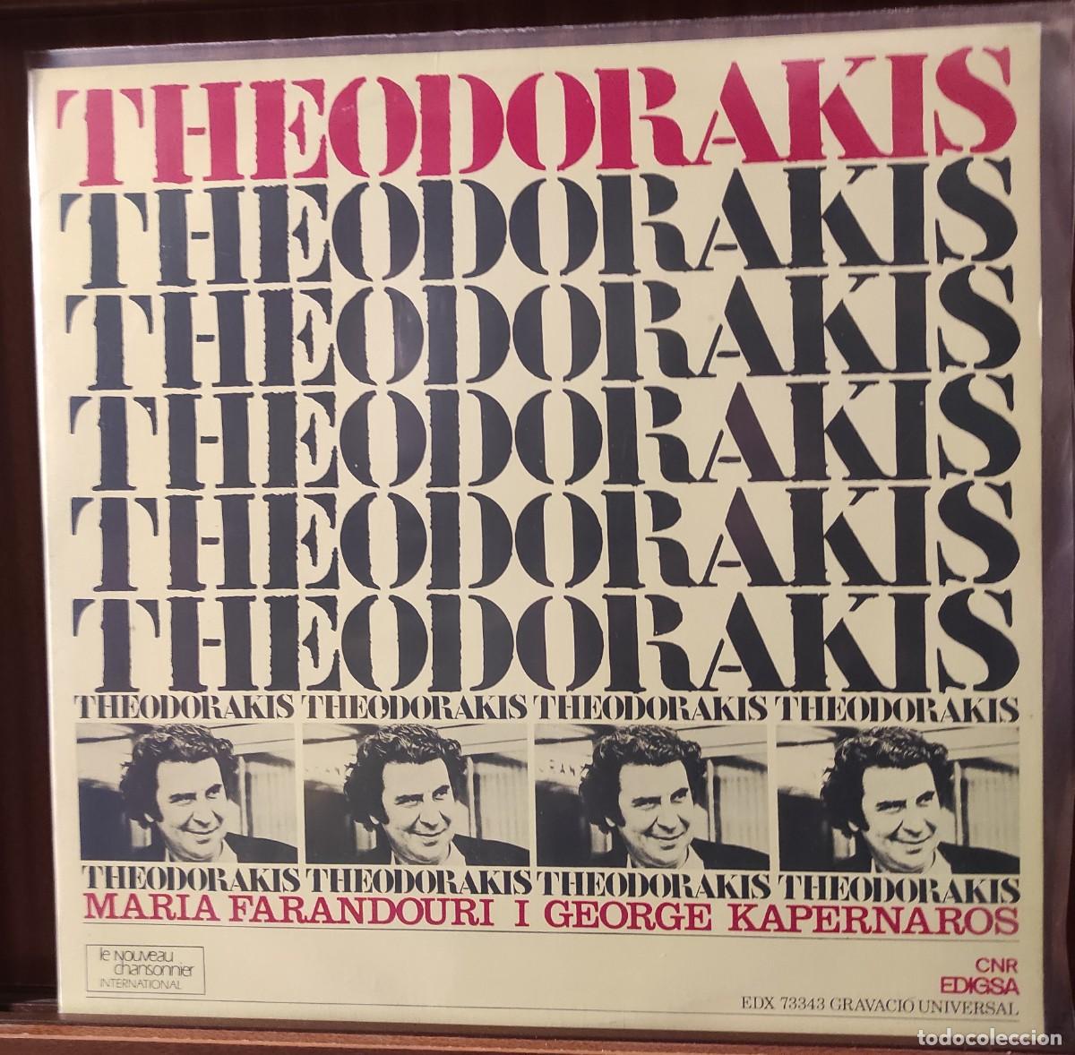 Discos de vinilo: Mikis Theodorakis &ndash; Theodorakis VINILO EDICION ESPA&Ntilde;OLA SELLO EDIGSA 1973