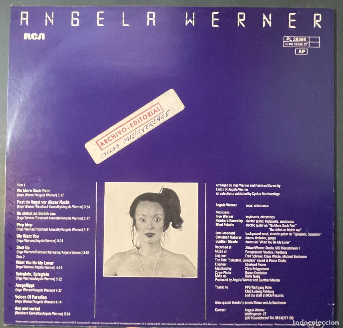 Discos de vinilo: ANGELA WERNER / ANGELA WERNER / LP RCA 1981 / GERMANY - Foto 2