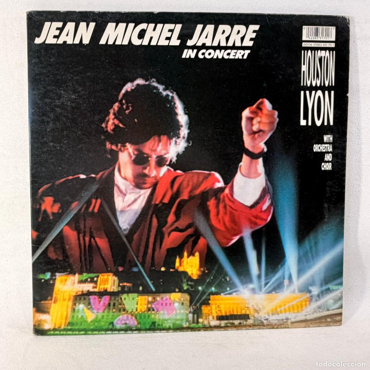 Vinyl records: LP - VINILO JEAN MICHEL JARRE - IN CONCERT / HOUSTON-LYON - DOBLE PORTADA + ENC - ESPA&Ntilde;A - A&Ntilde;O 1987