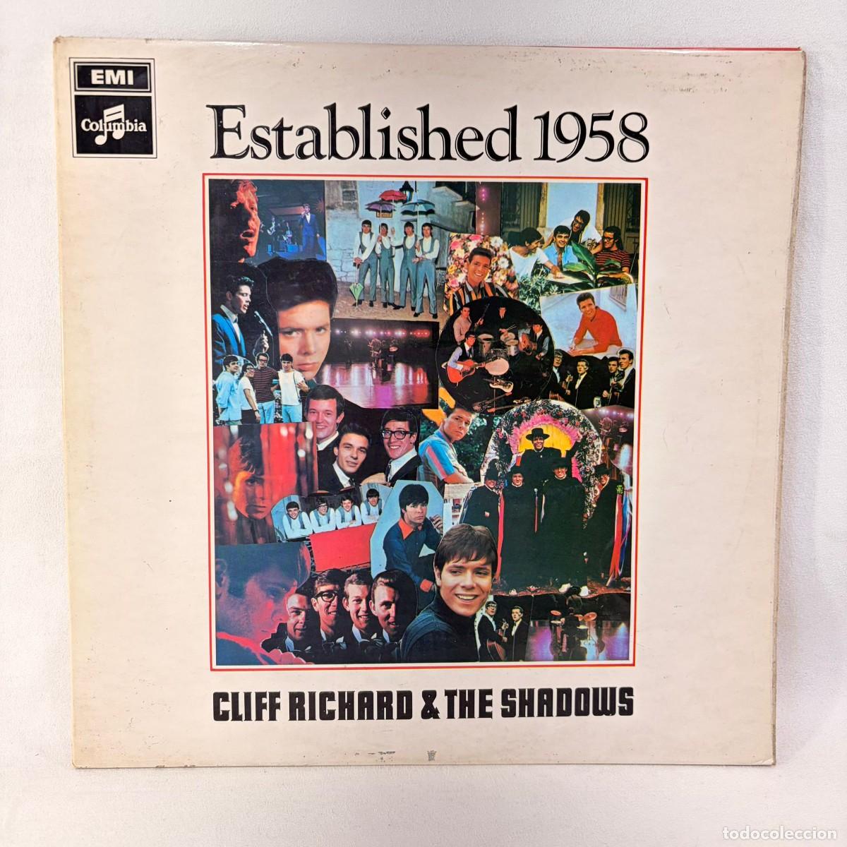 Discos de vinilo: LP - VINILO CLIFF RICHARD & THE SHADOWS - ESTABLISHED 1958 - DOBLE PORTADA - UK - A&Ntilde;O 1968