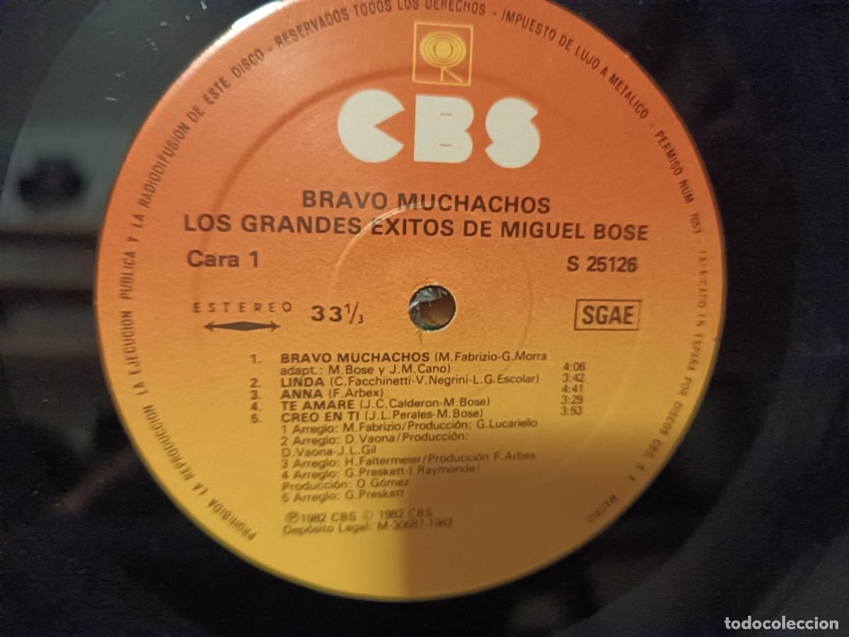 Discos de vinilo: Miguel Bos&eacute; Bravo Muchachos - Foto 3