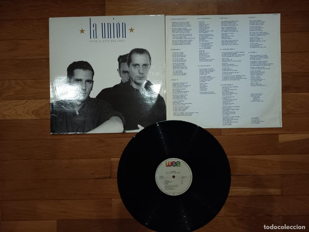 Discos de vinilo: LP - LA UNION - VIVIR AL ESTE DEL EDEN - WEA 1988 - Foto 1