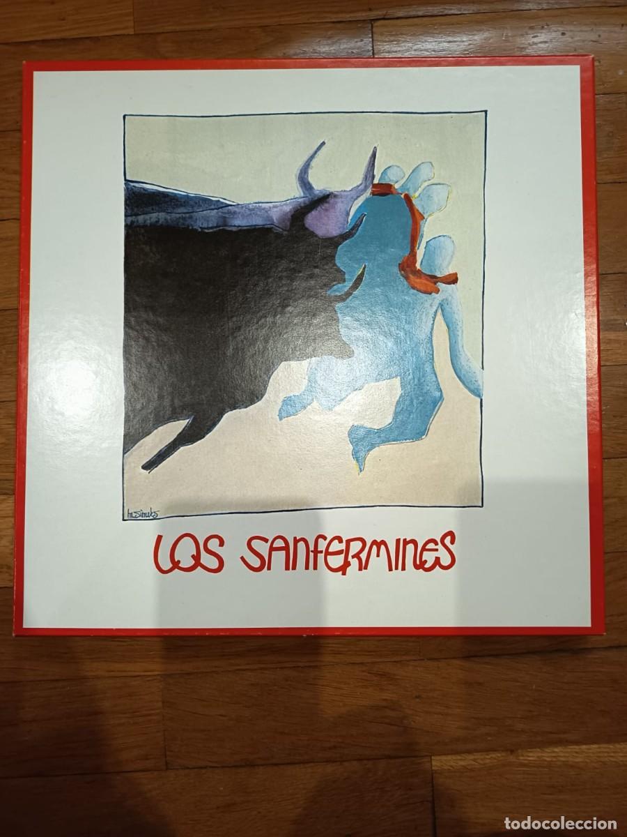 Discos de vinilo: 4 LP + LIBRO LOS SANFERMINES - EDICION ESPECIAL CAJA MUNICIPAL PAMPLONA