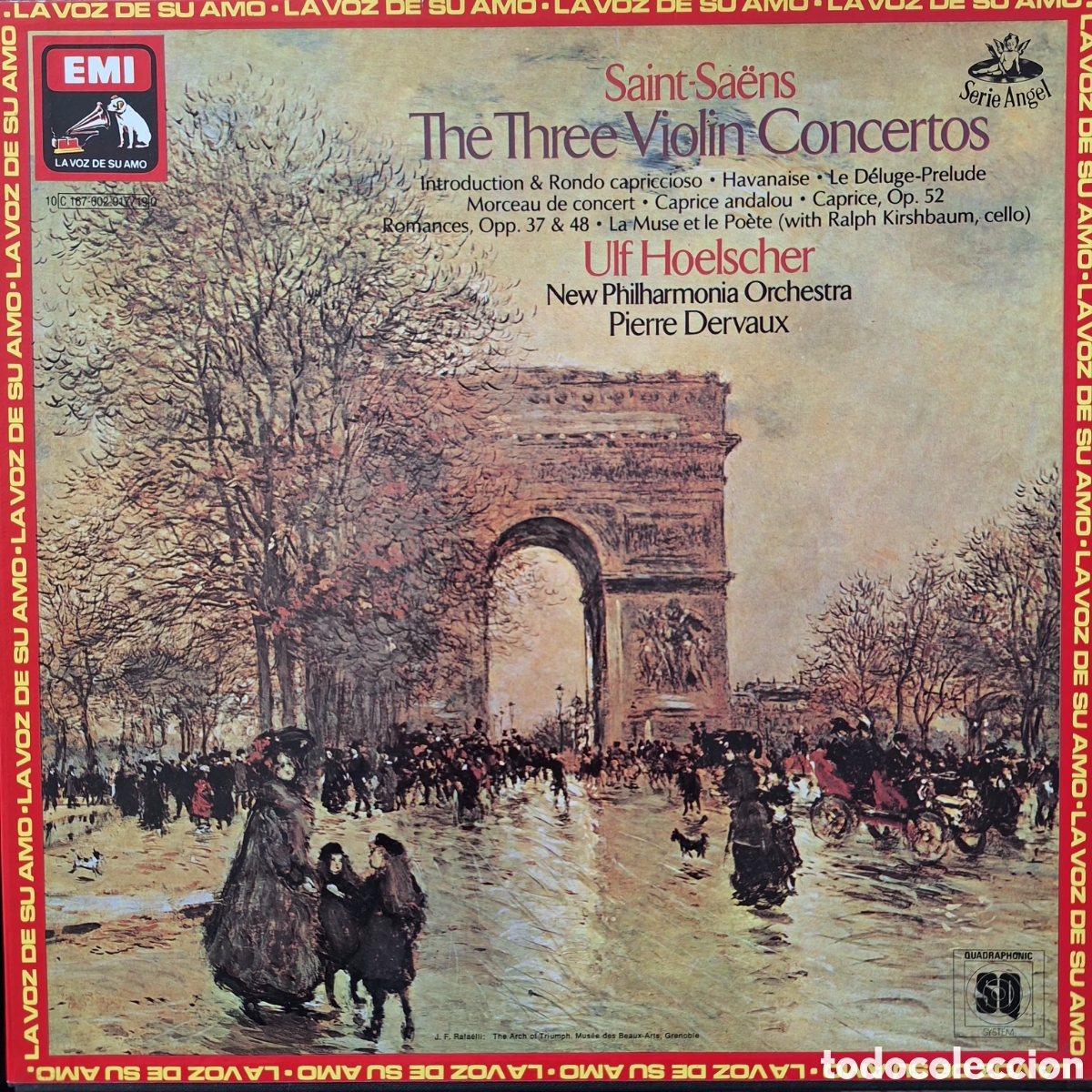 Vinyl records: Caja The Three Violin Concertos. Saint-Sa&euml;ns. Dtor: Ulf Hoelscher