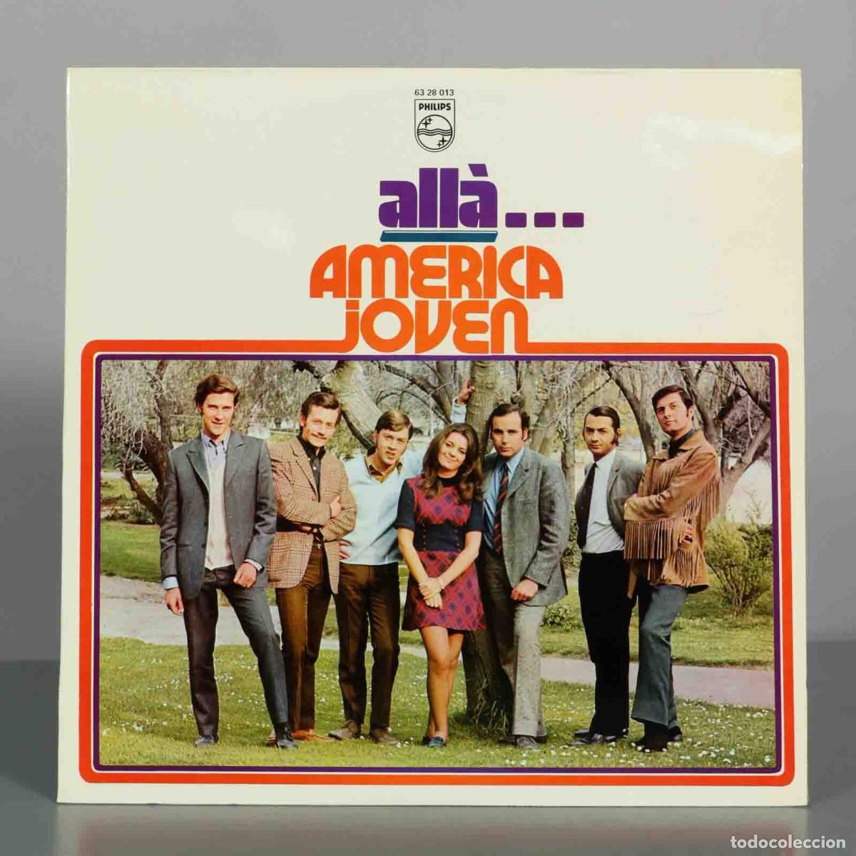 Discos de vinilo: LP. All&aacute;... - Am&eacute;rica Joven - Foto 1