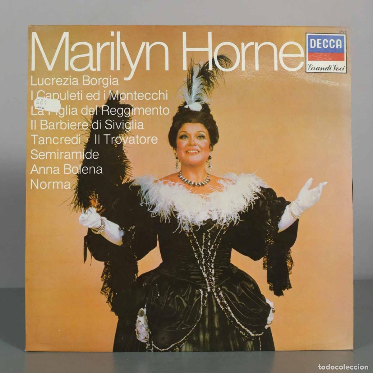 Discos de vinilo: LP. Marilyn Horne - Grandi Voci - Lucrezia Borgia, I Capuleti ed i Montecchi, La Figlia del Reggime