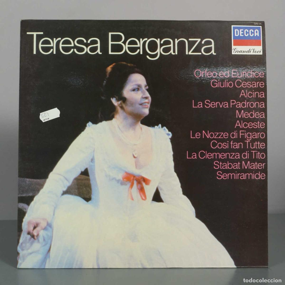 Discos de vinilo: LP. Teresa Berganza - Arias from: Orfeo Ed Euridice, Giulio Cesare, Alcina, La Serva Padrona, Medea