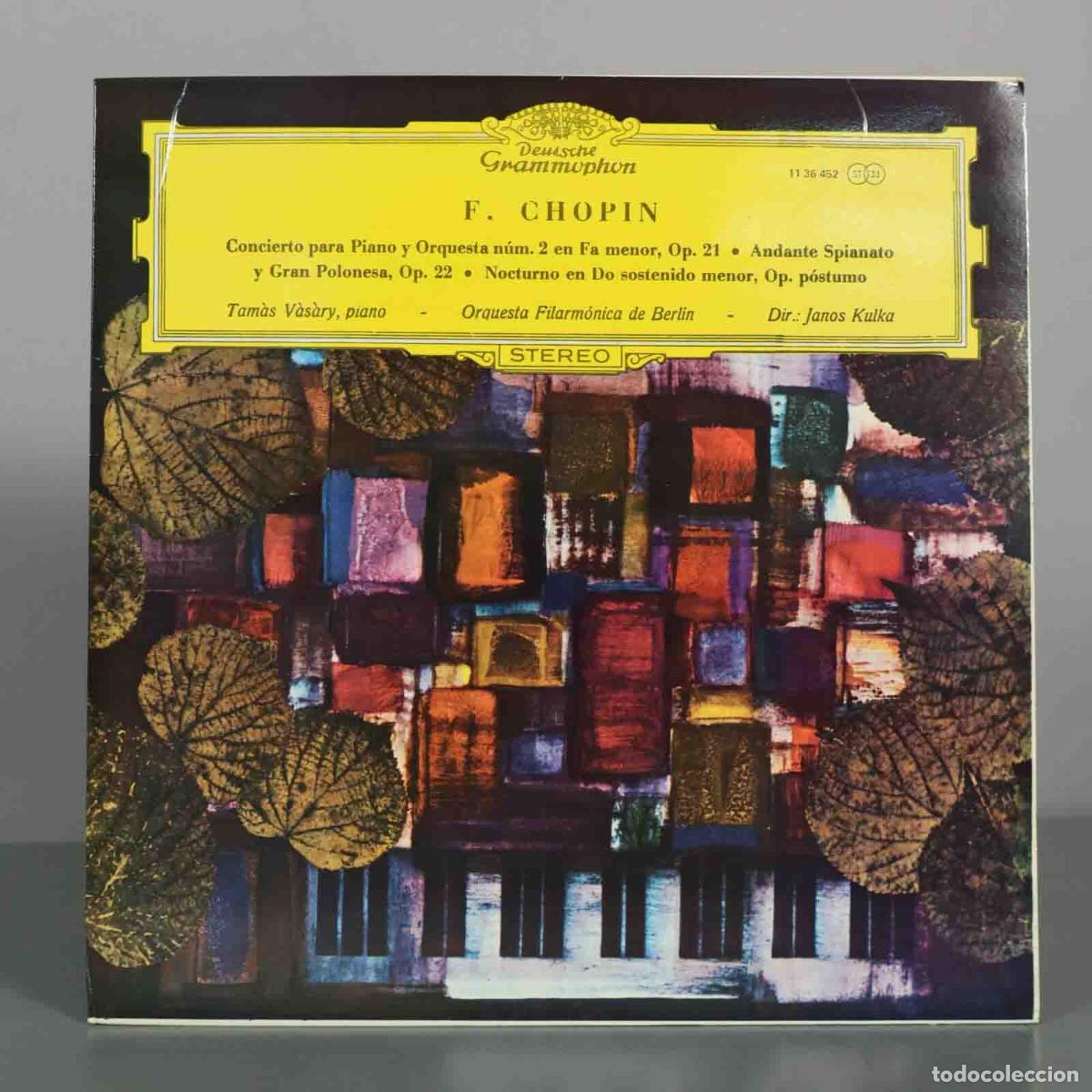Discos de vinilo: LP. Concierto para Piano y Orquesta n.&ordm; 2 en Fa menor, Op. 21 - Fr&eacute;d&eacute;ric Chopin - kulka