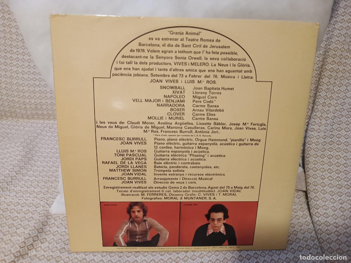 Discos de vinilo: Granja Animal Primera opera rock en catalan - Foto 2