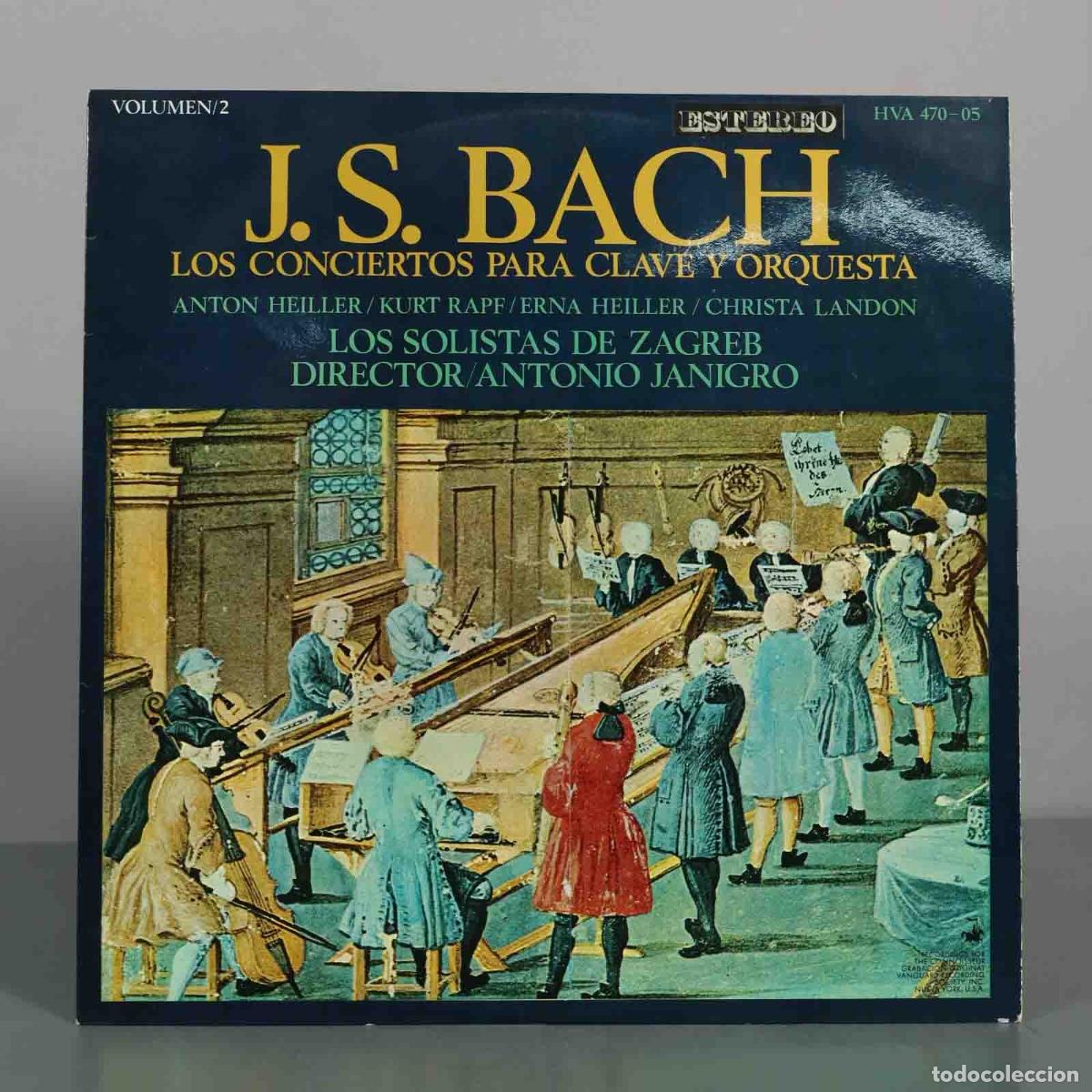 Discos de vinilo: LP. Los Conciertos Para Clave Y Orquesta, Volumen 2 - J.S. Bach - Los Solistas De Zagreb, janigro