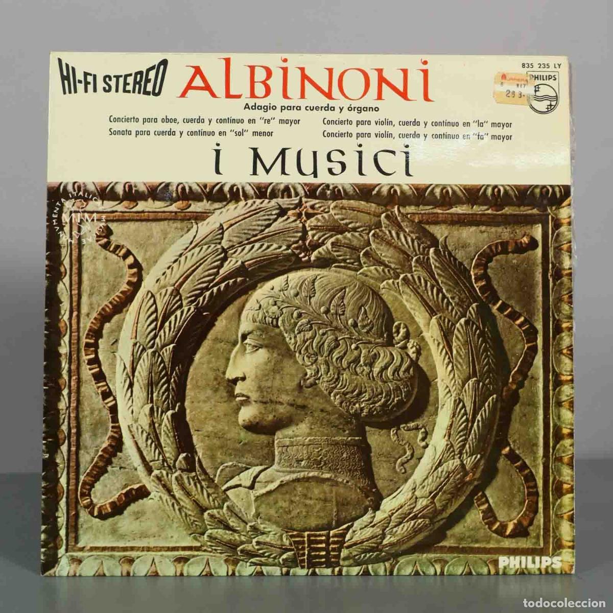 Discos de vinilo: LP. Adagio para cuerda y &oacute;rgano - Tomaso Albinoni - I Musici