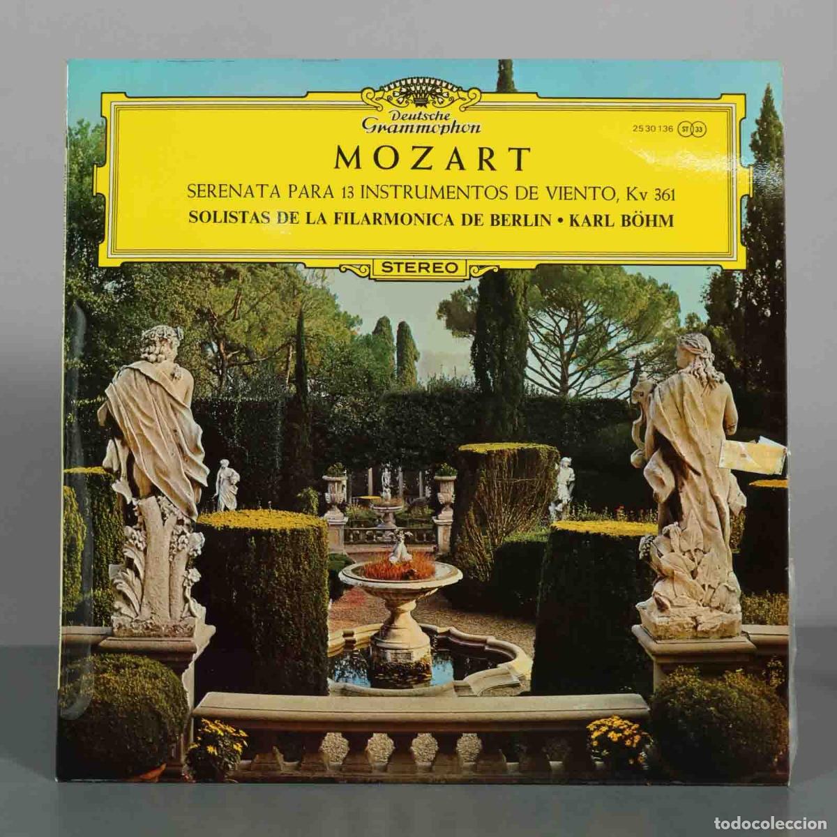Discos de vinilo: LP. Mozart - Serenata para 13 instrumentos de viento, Kv 361 - BOHM