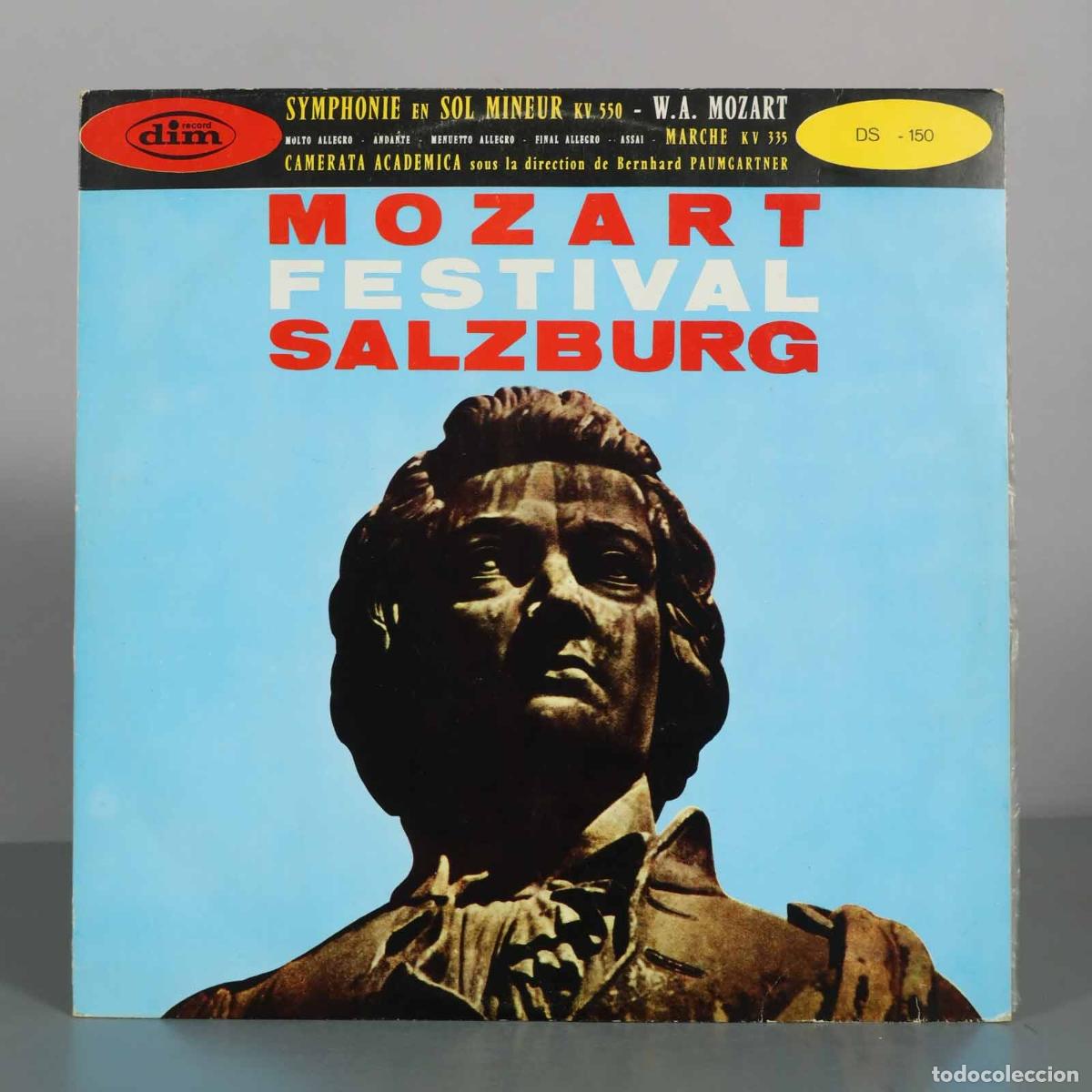 Vinyl records: LP. Mozart Festival Salzburg - Symphonie en sol mineur KV 550, Marche KV 335 - Mozart, Paumgartner