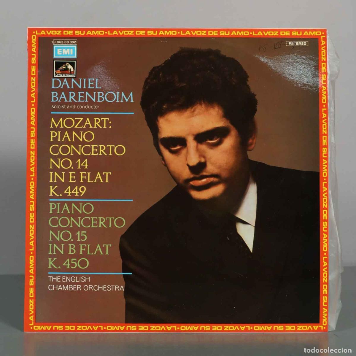 Discos de vinilo: LP. Mozart: Piano Concertos No. 14 and 15 - Daniel Barenboim, The English Chamber Orchestra