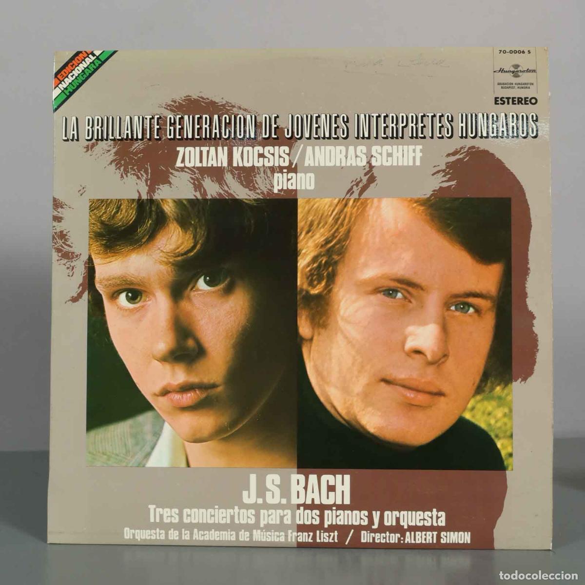 Discos de vinilo: LP. J.S. Bach - Tres conciertos para dos pianos y orquesta - Zolt&aacute;n Kocsis, Andr&aacute;s Schiff, Orquesta