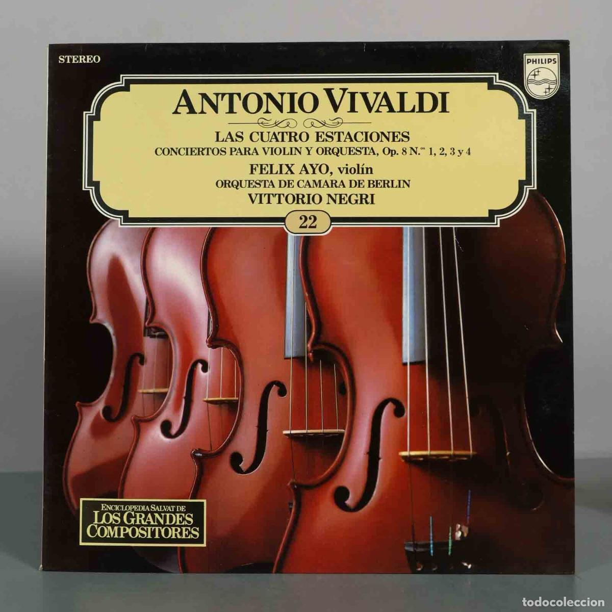 Discos de vinilo: LP. Las Cuatro Estaciones - Antonio Vivaldi - Felix Ayo, Orquesta de C&aacute;mara de Berlin, Vittorio Neg