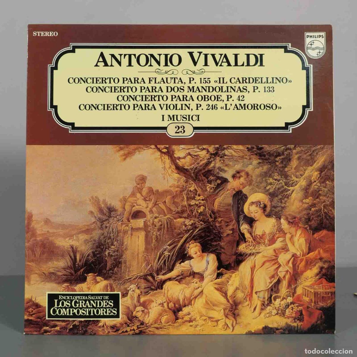 Discos de vinilo: LP. Antonio Vivaldi - I Musici, Severino Gazzelloni, Gino Del Vescovo, Heinz Holliger, Felix Ayo -