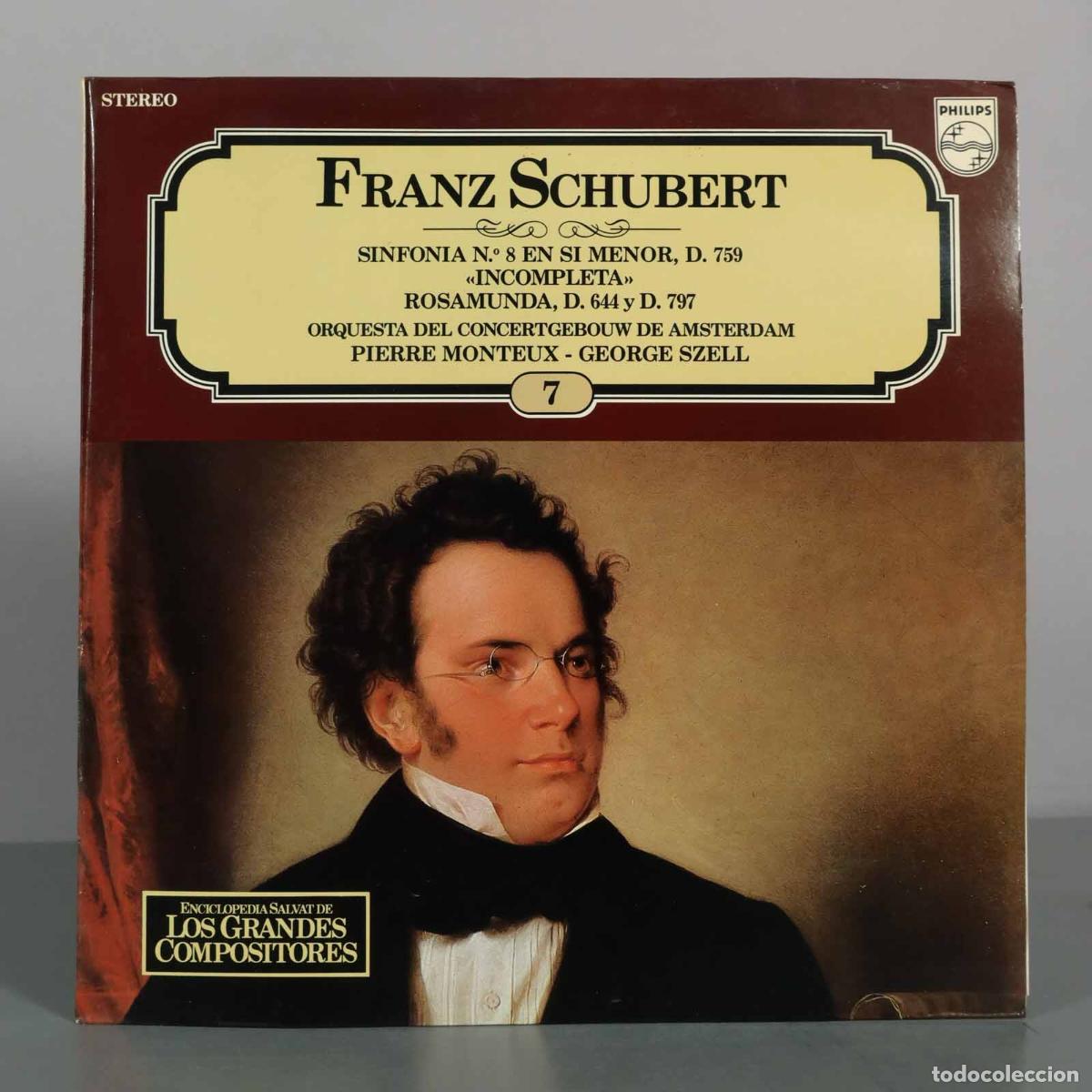 Discos de vinilo: LP. Sinfon&iacute;a n.&ordm; 8 en si menor, D. 759 Incompleta - Rosamunda, D. 644 y D. 797 - Franz Schubert - P
