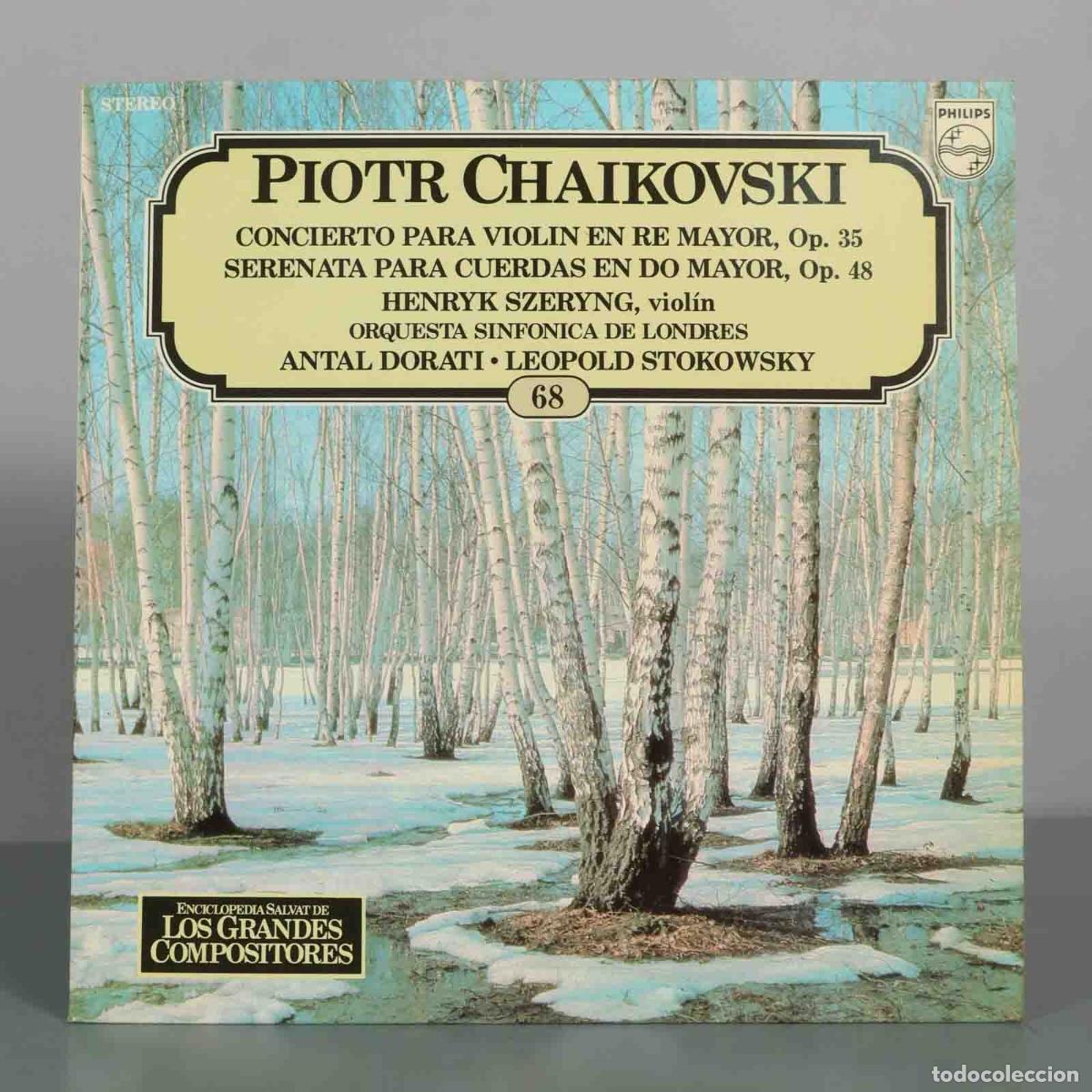 Discos de vinilo: LP. Los Grandes Compositores - Piotr Chaikovski - Concierto para viol&iacute;n en re mayor, Op. 35, Serena