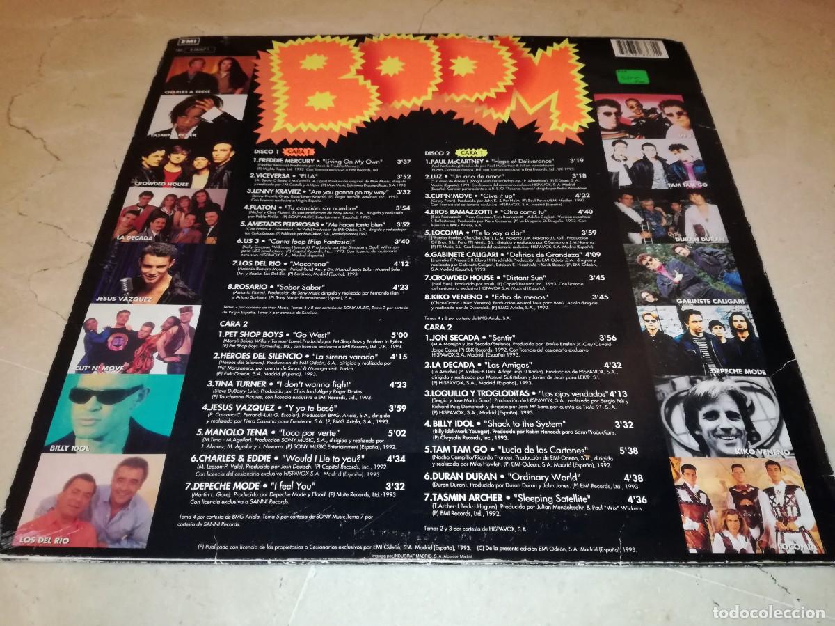 Discos de vinilo: BOOM 9-EL DISCO DE LOS EXITOS-ORIGINAL 1993 - Foto 2