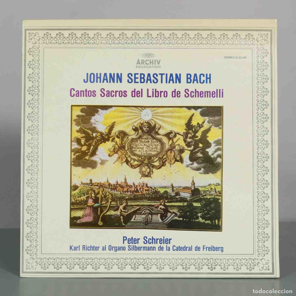 Discos de vinilo: LP. Johann Sebastian Bach - Cantos Sacros del Libro de Schemelli - Peter Schreier, Karl Richter - A