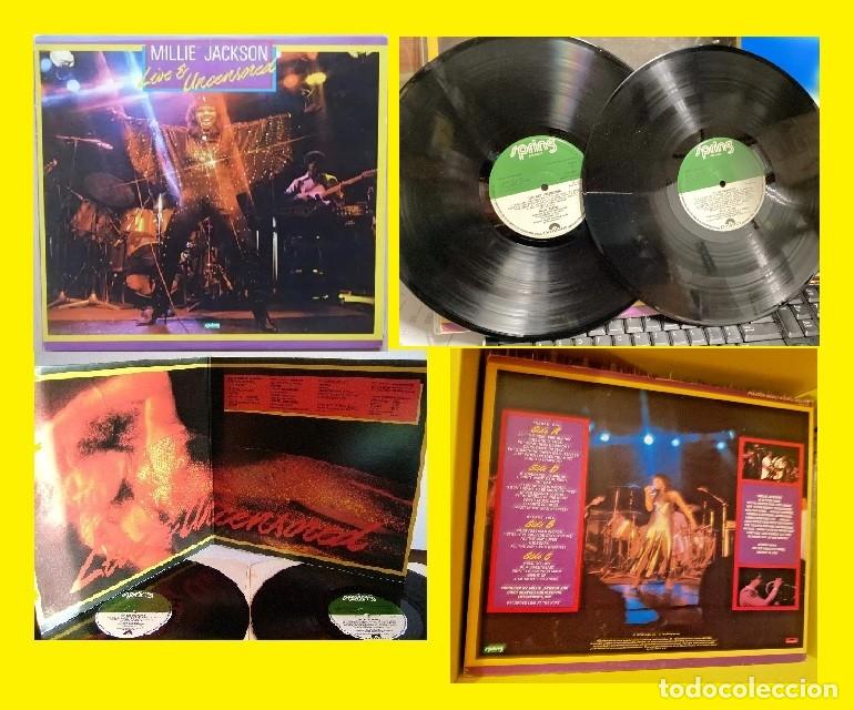Discos de vinilo: millie jackson - Live And Uncensore 1979 !! 2LPs, funk sex soul !! completa 1&ordf; edic org usa, exc