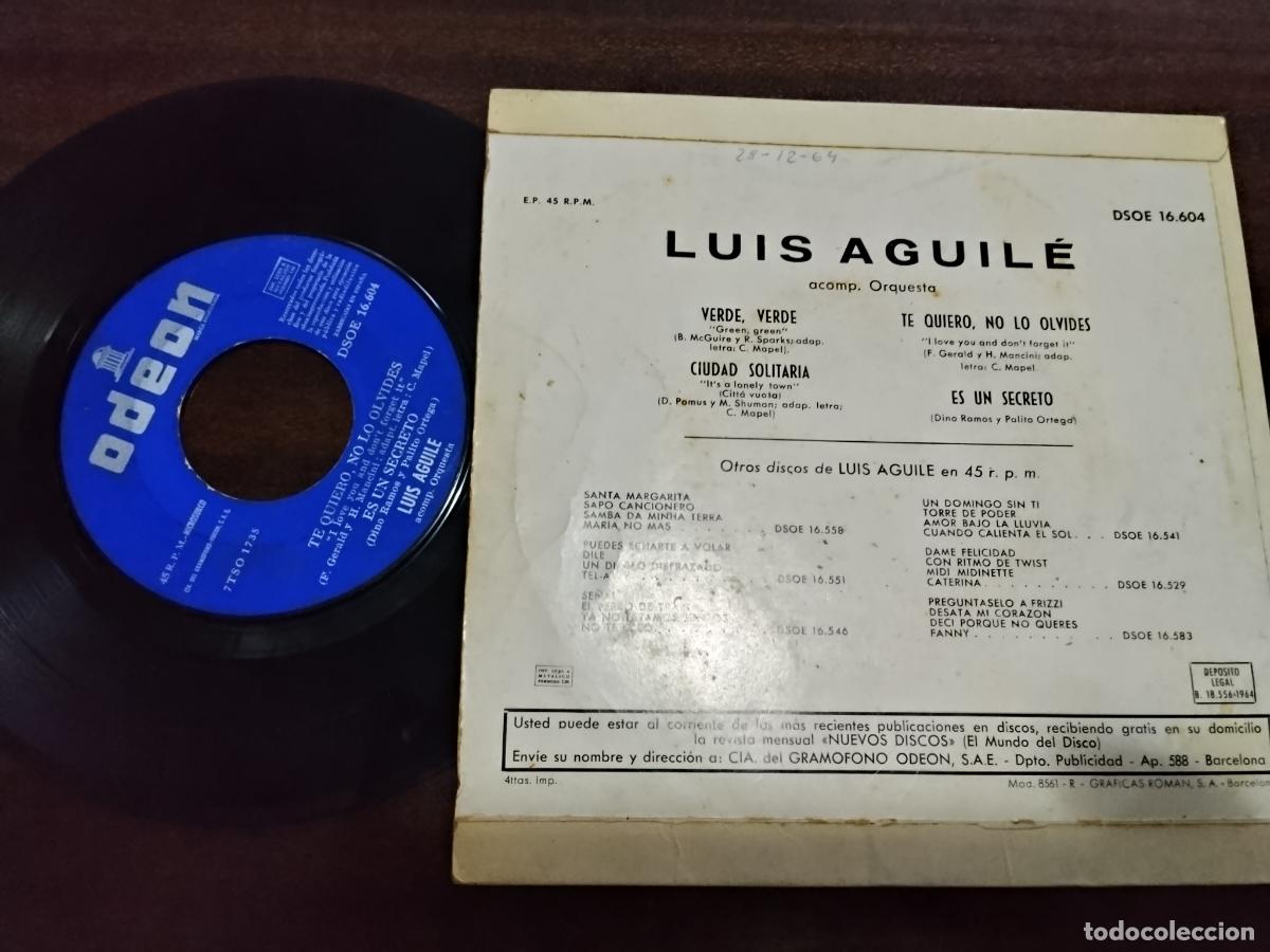 Discos de vinilo: MAS RITMO DE LUIS AGUIL&Eacute;. 1964 - Foto 2