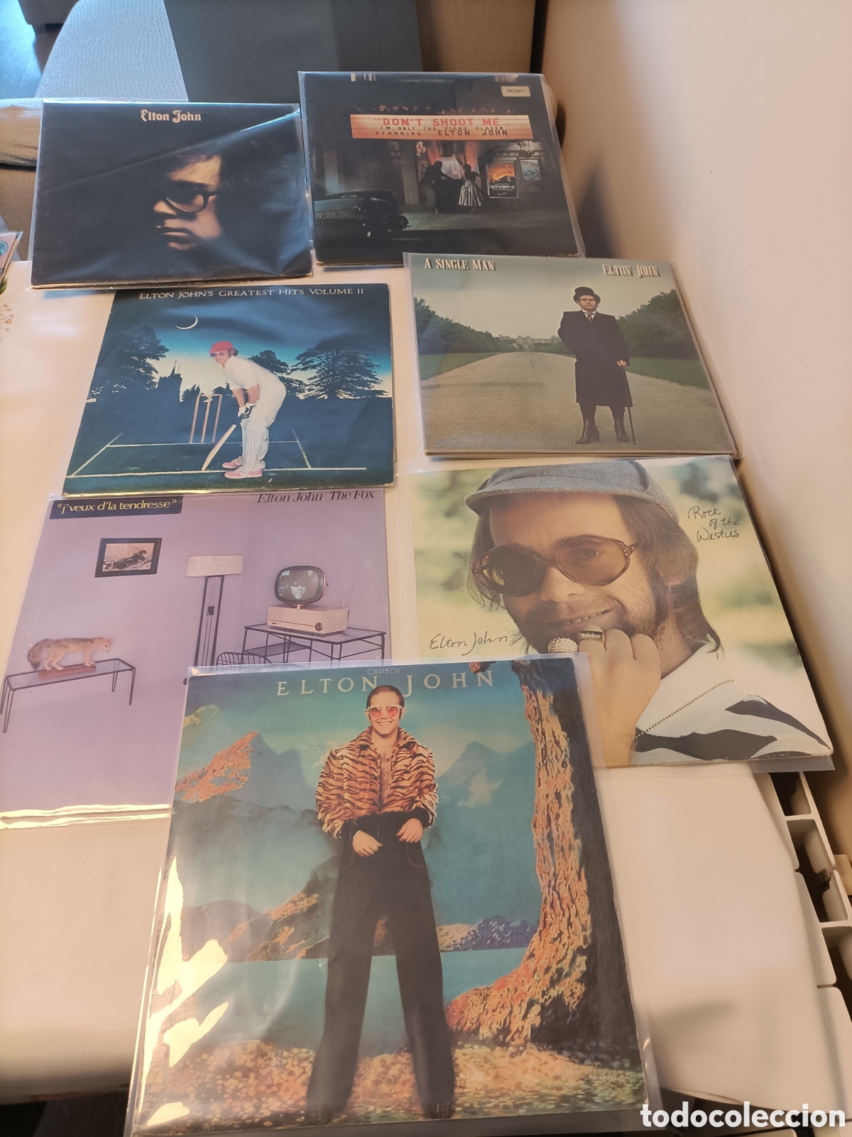 Discos de vinilo: Lote 7 LP, Elton John
