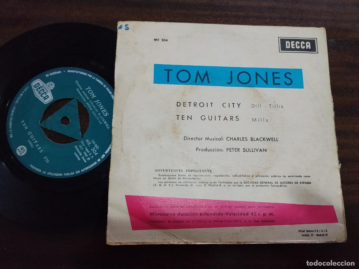 Discos de vinilo: TOM JONES - DECCA ME 304 - Foto 2