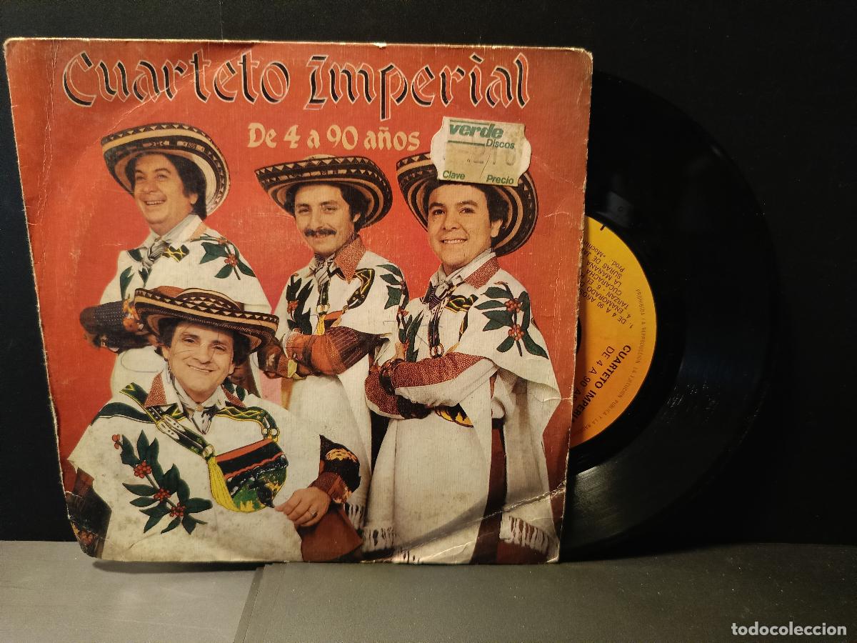 Discos de vinilo: cuarteto imperial de 4 a 90 a&ntilde;os single 1982 pepeto