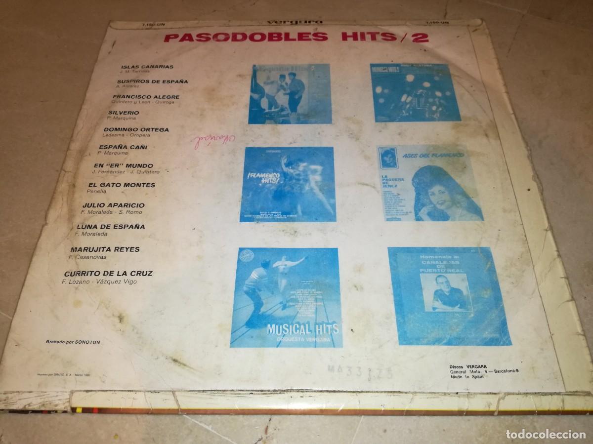 Discos de vinilo: PASODOBLES HITS 2-ORIGINAL 1967 - Foto 2