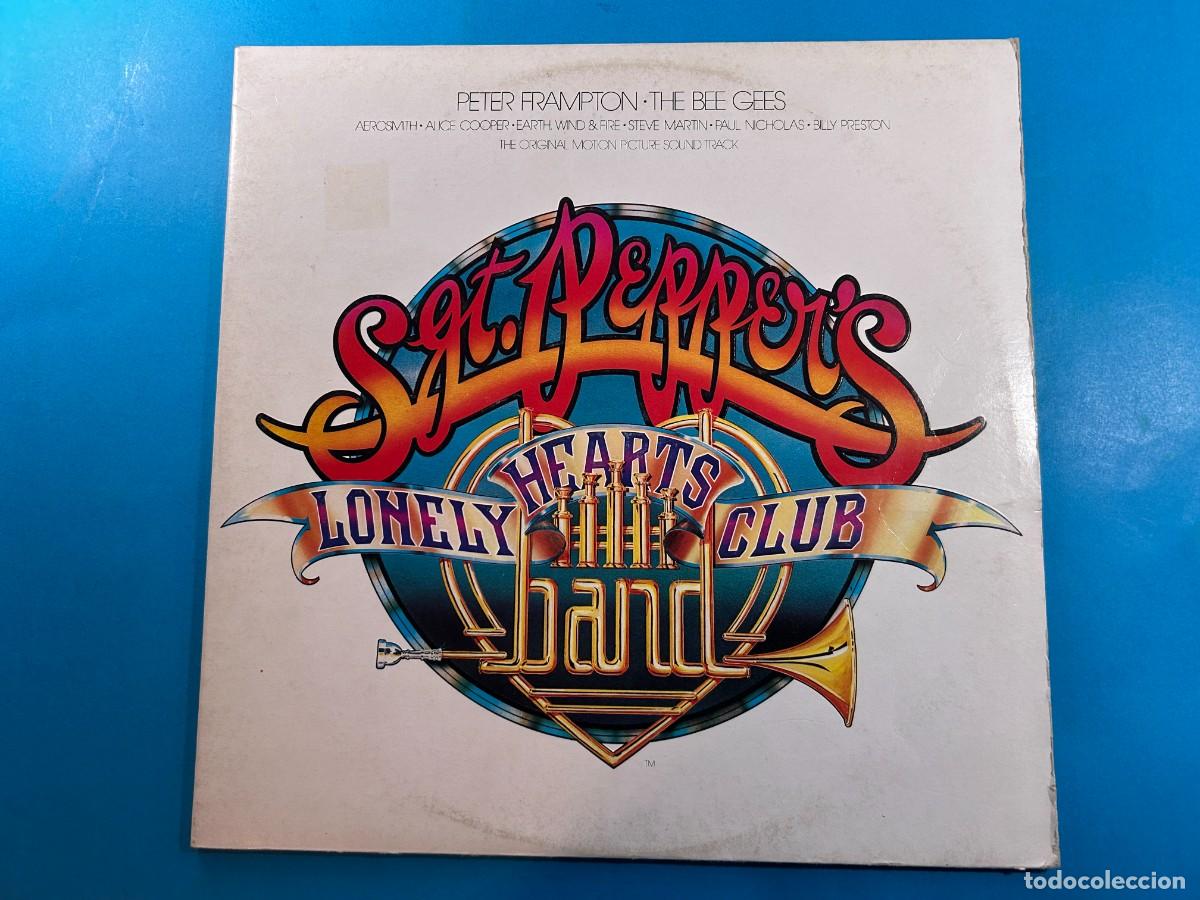 Discos de vinilo: SGT. PEPPERS'S - PETER FRAMPTON - THE BEE GEES - BANDA SONORA - DOBLE LP 1972 SPAIN GATEFOLD