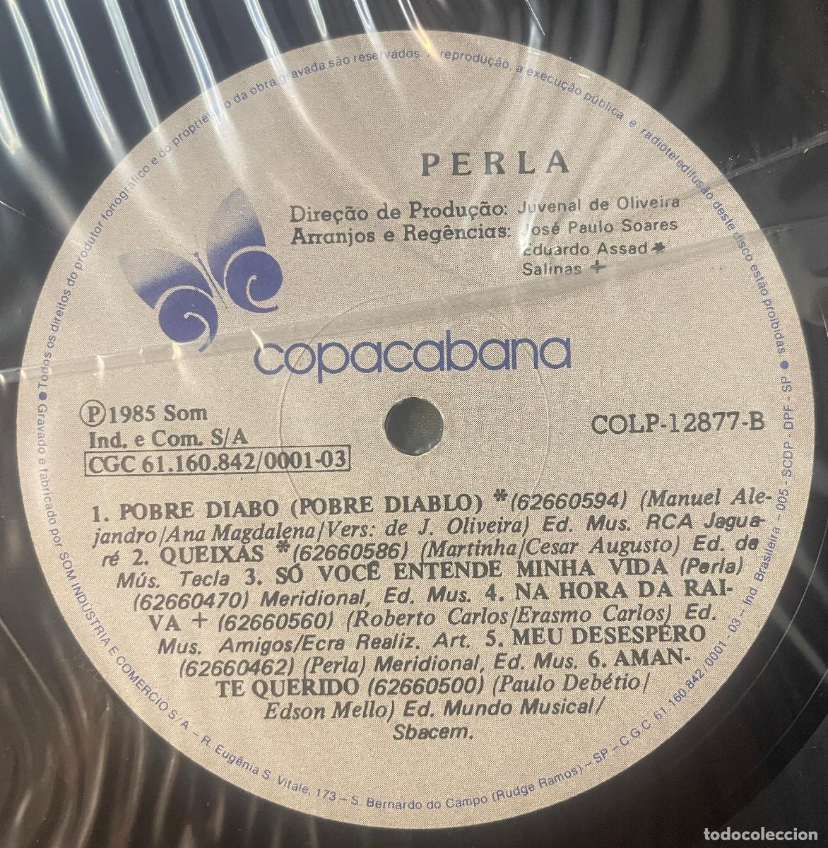 Discos de vinilo: PERLA / PERLA / LP COPACABANA 1985 / BRASIL - Foto 3