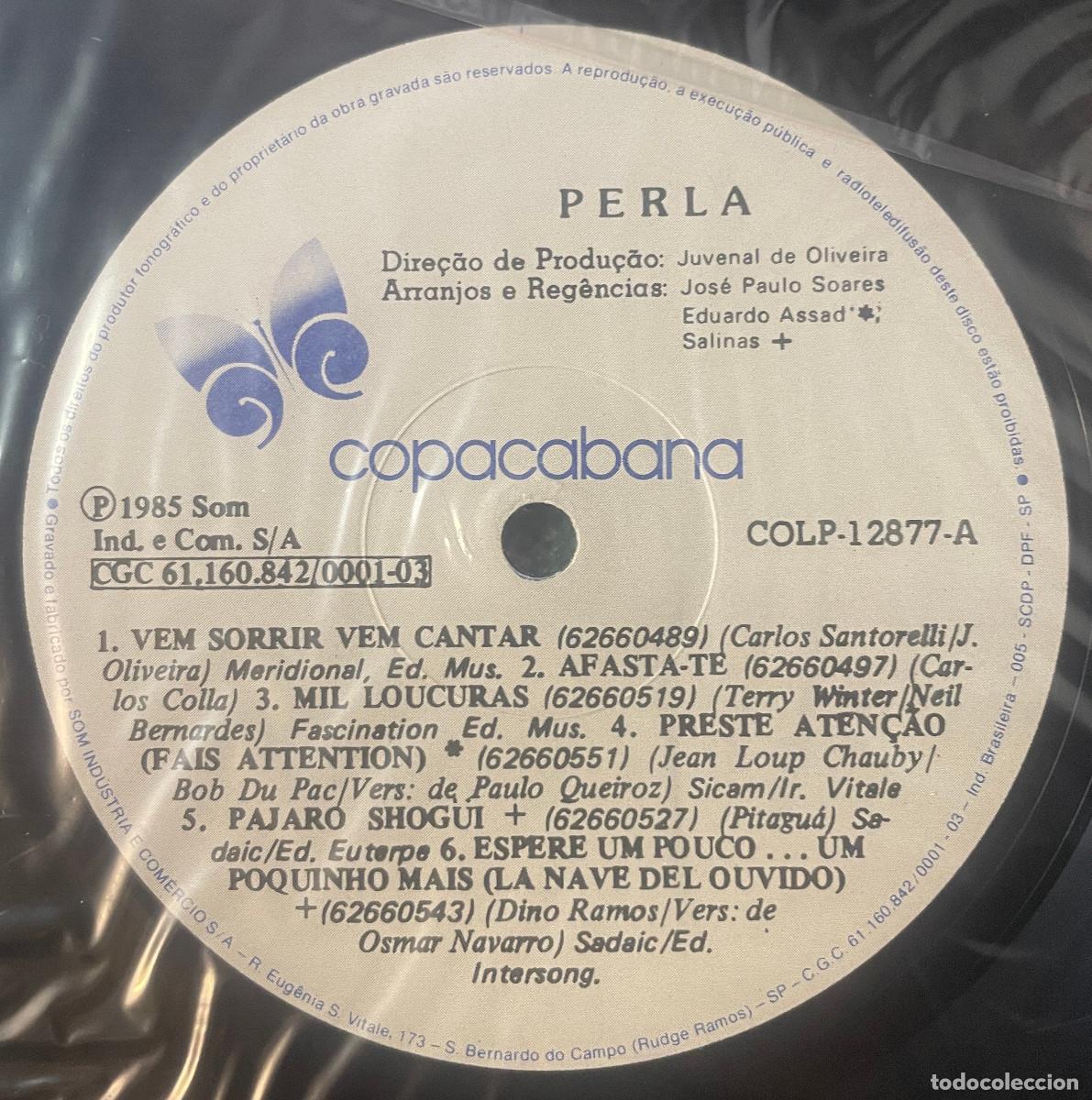 Discos de vinilo: PERLA / PERLA / LP COPACABANA 1985 / BRASIL - Foto 4