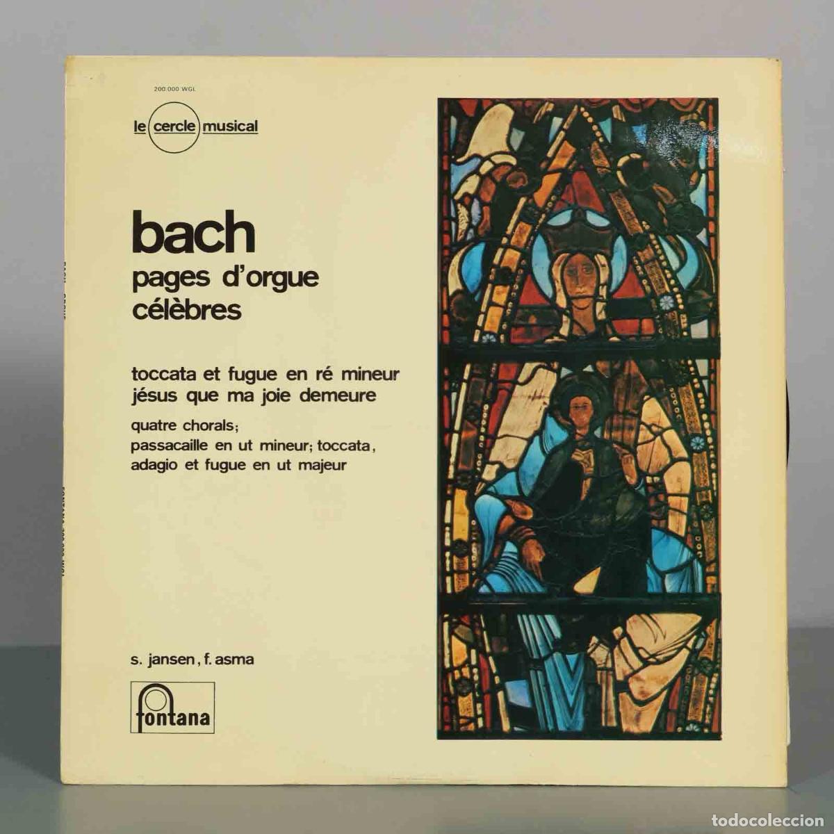 Discos de vinilo: LP. Bach - Pages d&acute;orgue c&eacute;l&egrave;bres - Simon Jansen, Feike Asma