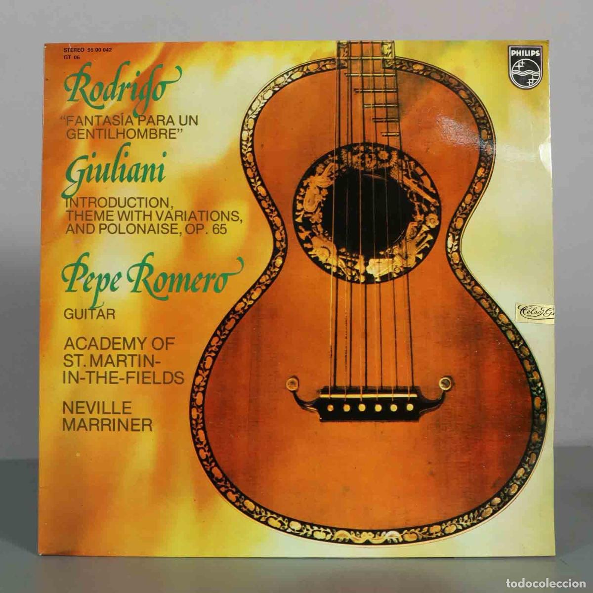 Discos de vinilo: LP. Rodrigo, Giuliani - Fantasia Para Un Gentilhombre, Introduction, Theme With Variations, MARRINER