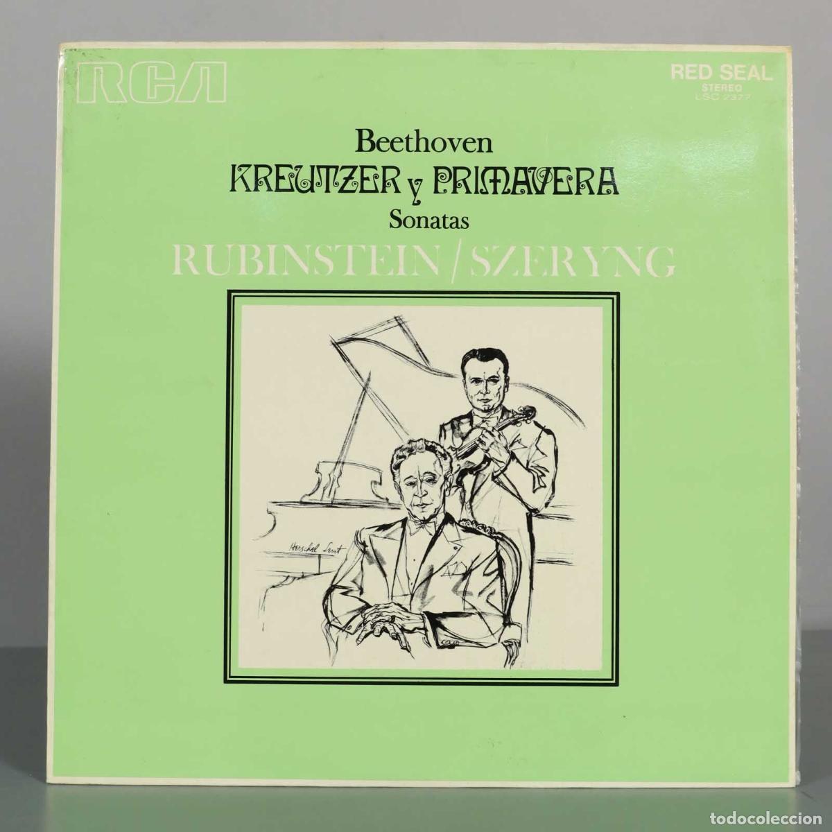 Vinyl records: LP. Beethoven - Kreutzer y Primavera Sonatas - Arthur Rubinstein, Henryk Szeryng