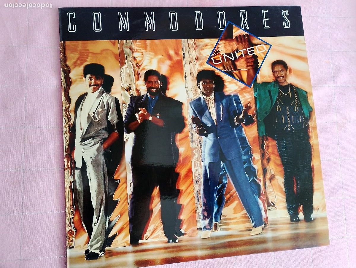 Discos de vinilo: Commodores &lrm;&ndash; United, ed espa&ntilde;ola, 1986 Funk / Soul