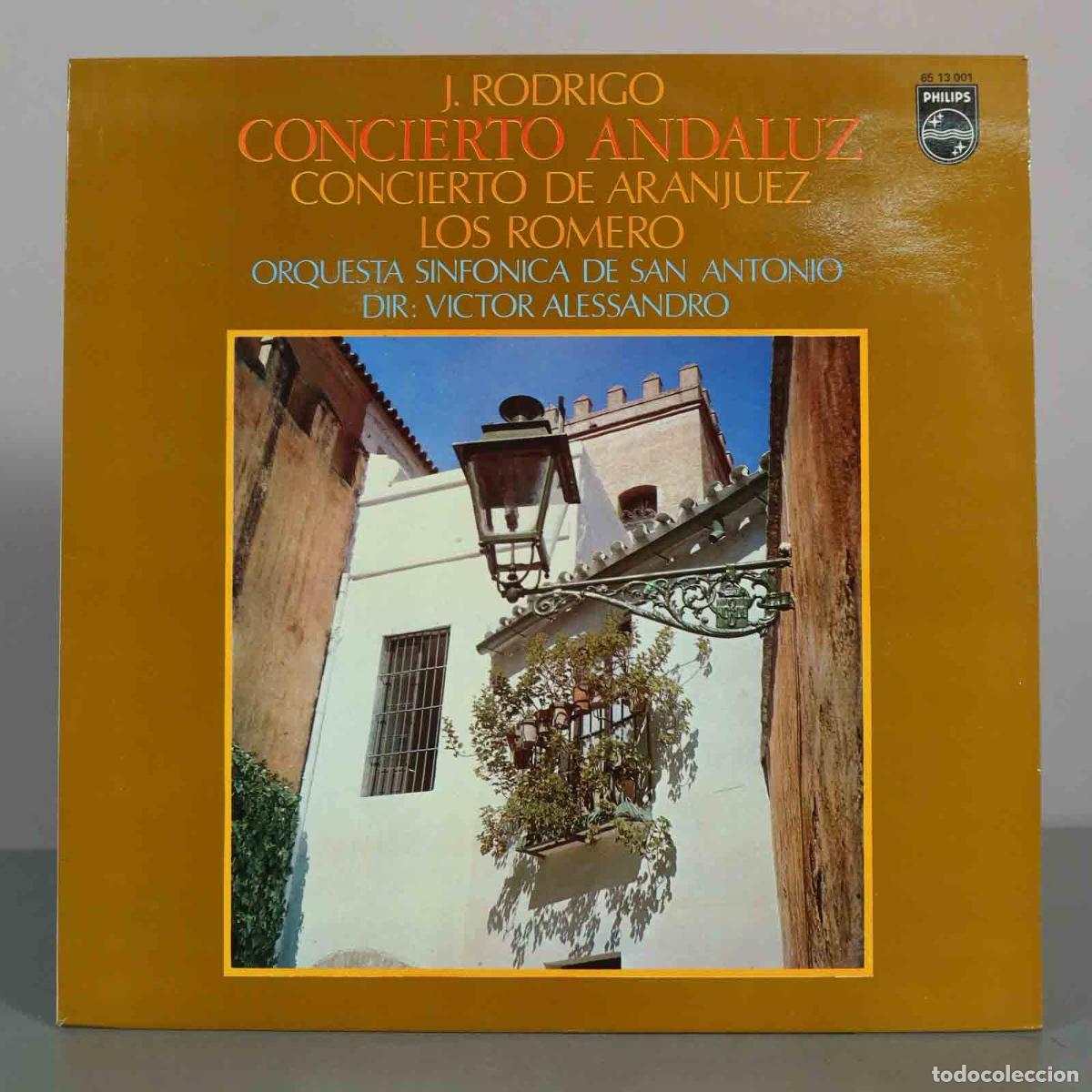 Disques de vinyle: LP. J. Rodrigo - Concierto Andaluz, Concierto de Aranjuez - Los Romero, Orquesta Sinf&oacute;nica de San A