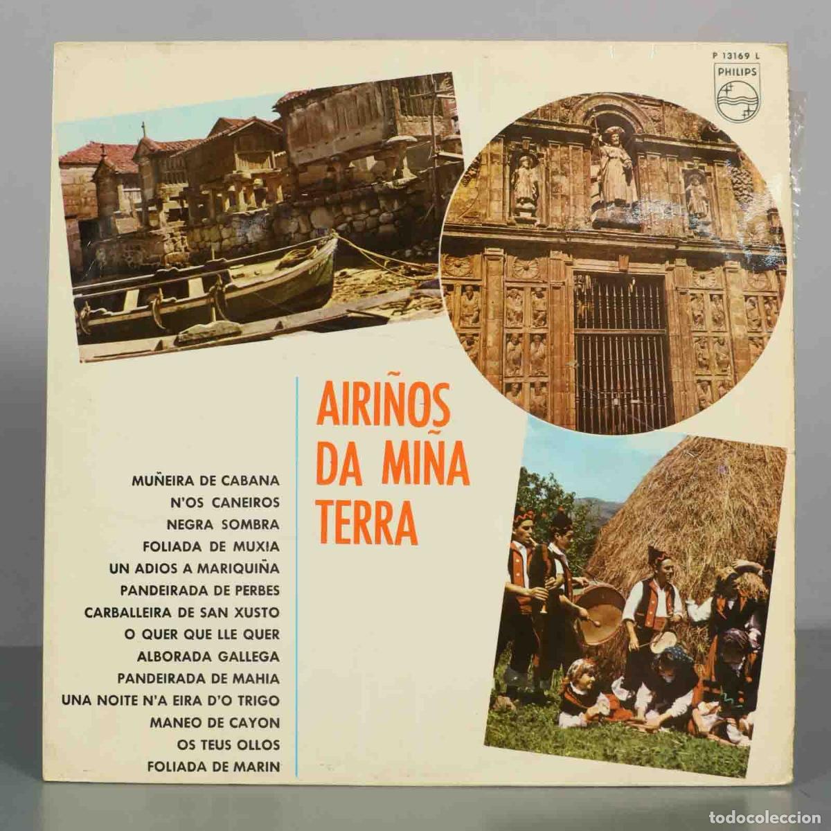 Disques de vinyle: LP. Airi&ntilde;os Da Mi&ntilde;a Terra - Coral Polif&oacute;nica Follas Novas, Coral Polif&oacute;nica El Eco, Emilio Corral