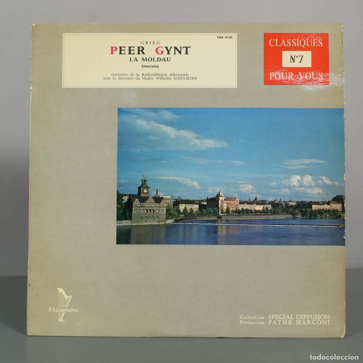 Discos de vinilo: LP. Grieg: Peer Gynt - Smetana: La Moldau - Orchestre de la Radiodifusi&oacute;n Alemana, Wilhelm Sch&uuml;chte