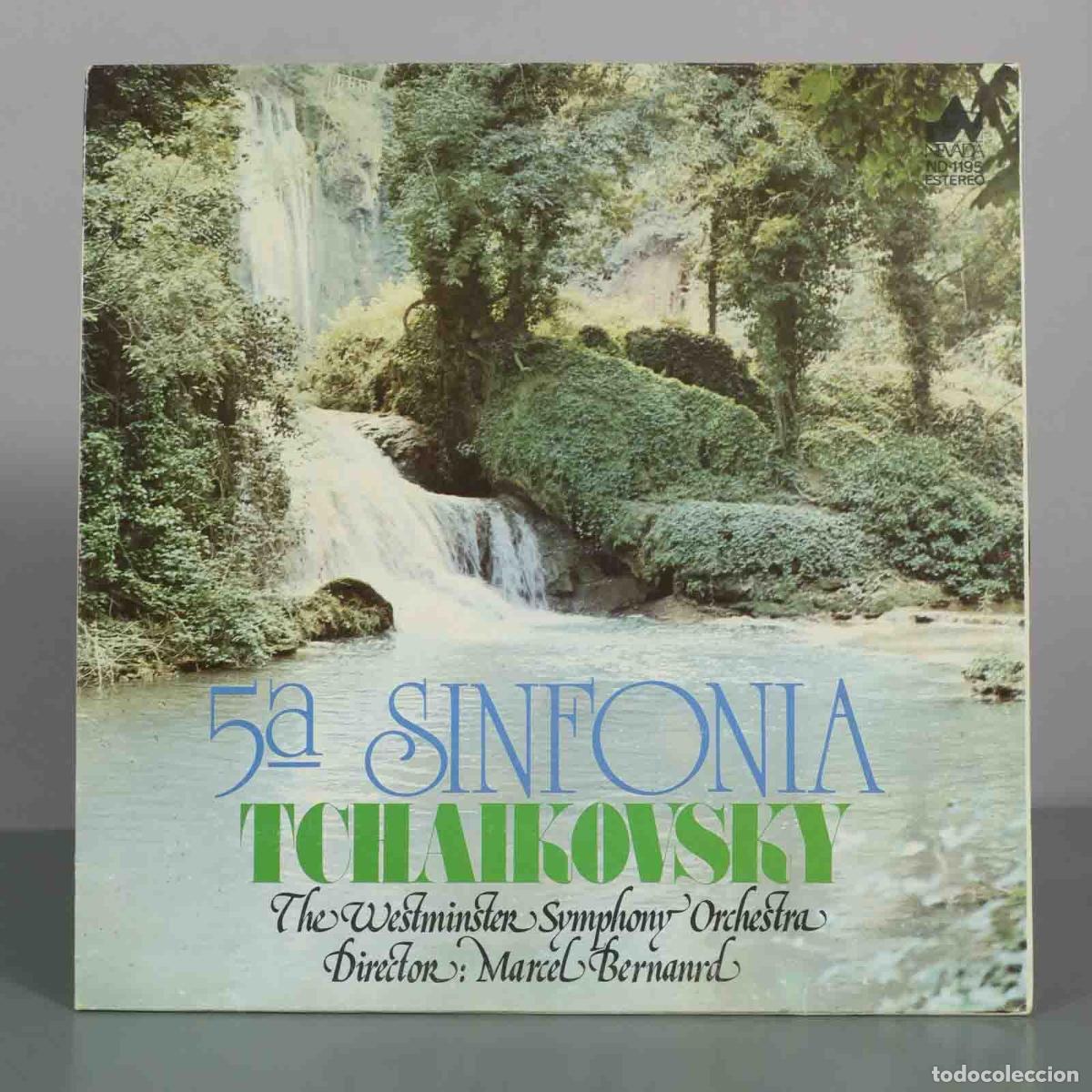 Discos de vinilo: LP. 5&ordf; Sinfon&iacute;a - Tchaikovsky, The Westminster Symphony Orchestra, Marcel Bernard