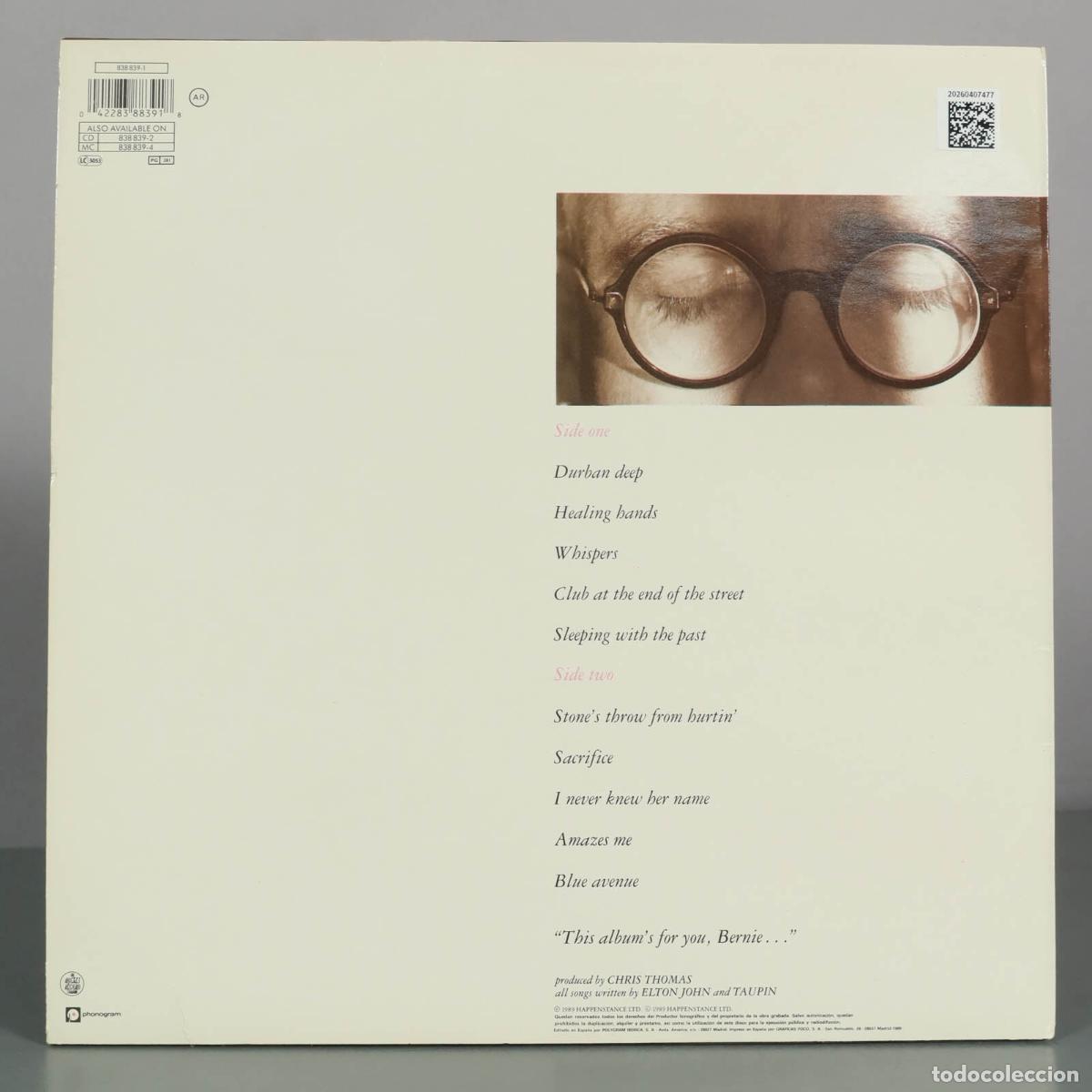 Discos de vinilo: LP. Sleeping with the past - Elton John - Foto 2