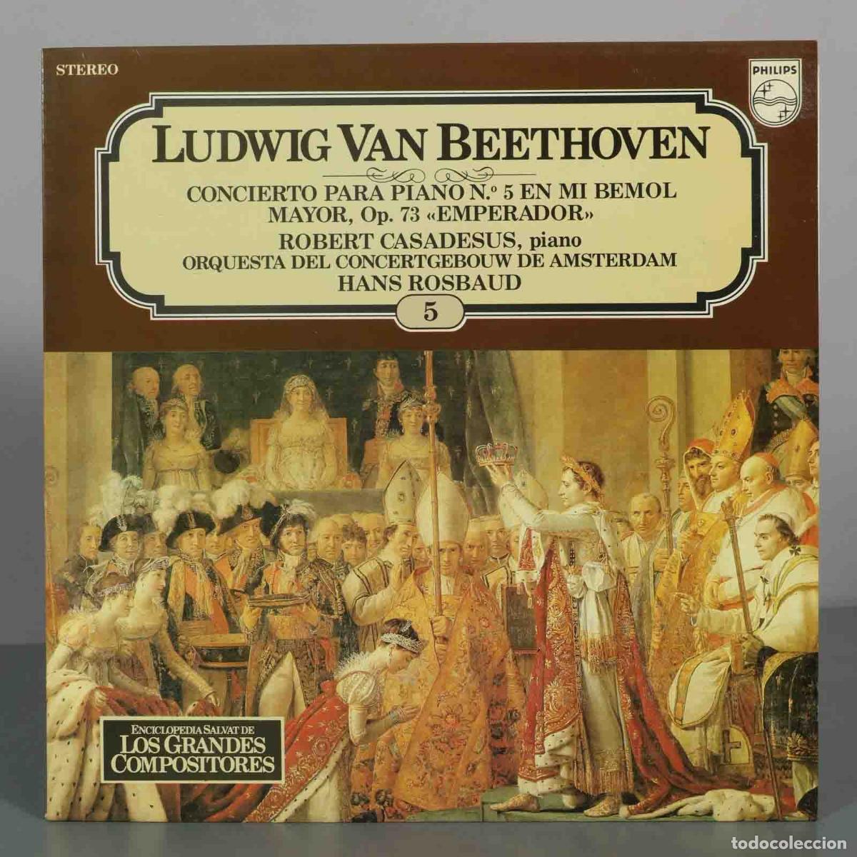Discos de vinil: LP. Ludwig van Beethoven - Robert Casadesus, Hans Rosbaud, Orquesta del Concertgebouw de &Aacute;msterdam