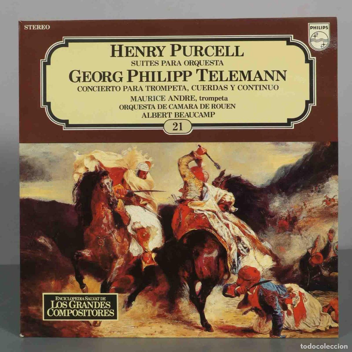 Discos de vinil: LP. Suites para orquesta / Concierto para trompeta, cuerdas y continuo - Henry Purcell, Georg Phili